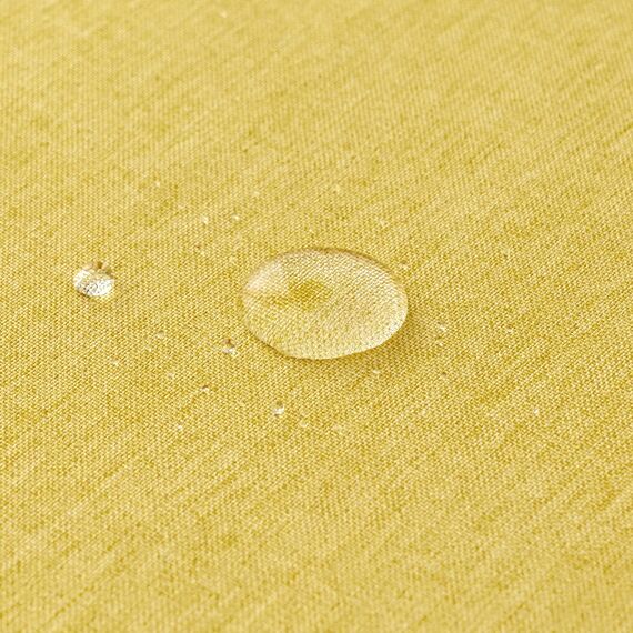 EMEMA Kissenbezug Outdoor Wasserdicht Sofakissen Wasserfest Dekokissen Kissenbezüge Dekorativ Kissen Kissenhülle aus Polyster für Garten Sofa Wohnzimmer Bett 2er Set 50x50 cm Gelb