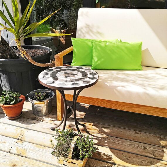 JACK Outdoor Lounge Kissen 30x50cm Dekokissen inkl. Füllung Wasserfest Sitzkissen Garten Stuhl Lotus Effekt, Farbe:Grün