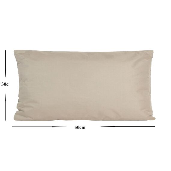 JACK Outdoor Lounge Kissen 30x50cm Dekokissen inkl. Füllung Wasserfest Sitzkissen Garten Stuhl Lotus Effekt, Farbe:Taupe