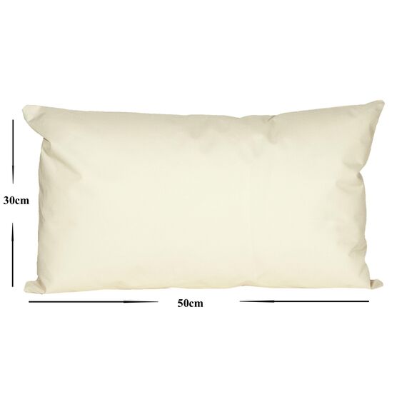 JACK Outdoor Lounge Kissen 30x50cm Dekokissen inkl. Füllung Wasserfest Sitzkissen Garten Stuhl Lotus Effekt, Farbe:Sand