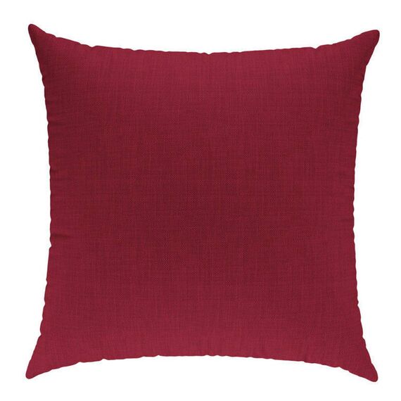 sunnypillow Dekokissen für Gartenmöbel, Palettenmöbel - Deko Kissen mit Reißverschluss 50 x 50 cm - Sofakissen mit Füllkissen - Kissen für Couch - Bequeme Zierkissen Rot