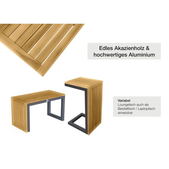 LC Garden »Sungardo« Gartenlounge Set Anthrazit • Aluminium • Lounge • Gartenmöbel Set • Loungemöbel • Balkonset • Garten & Terrasse