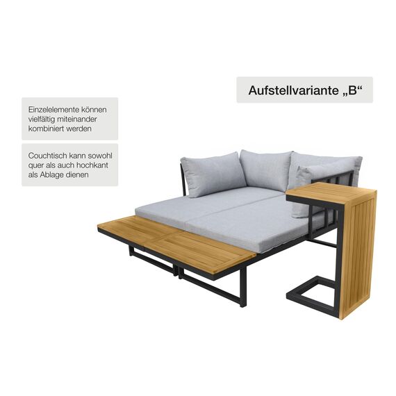 LC Garden »Sungardo« Gartenlounge Set Anthrazit • Aluminium • Lounge • Gartenmöbel Set • Loungemöbel • Balkonset • Garten & Terrasse