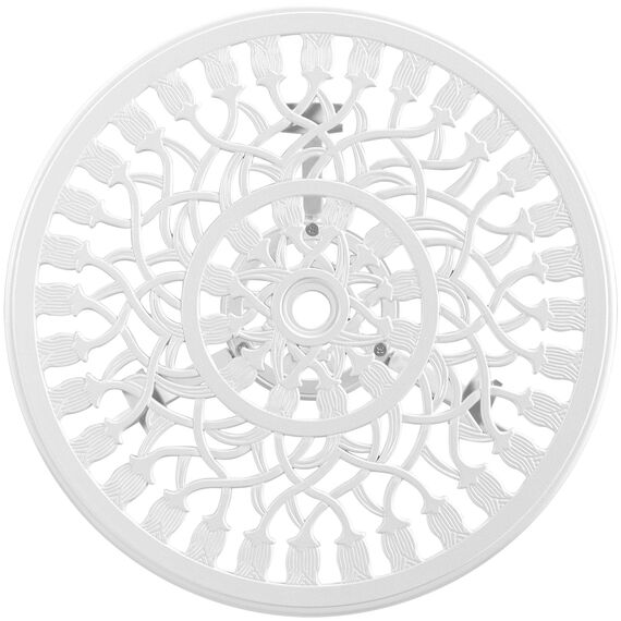 Yaheetech 3tlg Bistro-Set Balkonset Gartenset Essgruppe Sitzgruppe Gartentisch mit 2 Stühlen, Weiß