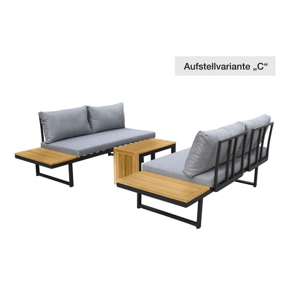 LC Garden »Sungardo« Gartenlounge Set Anthrazit • Aluminium • Lounge • Gartenmöbel Set • Loungemöbel • Balkonset • Garten & Terrasse