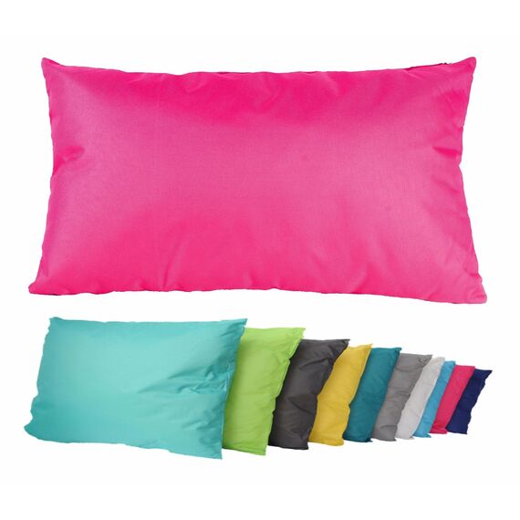 JACK Outdoor Lounge Kissen 30x50cm Dekokissen inkl. Füllung Wasserfest Sitzkissen Garten Stuhl Lotus Effekt, Farbe:Pink