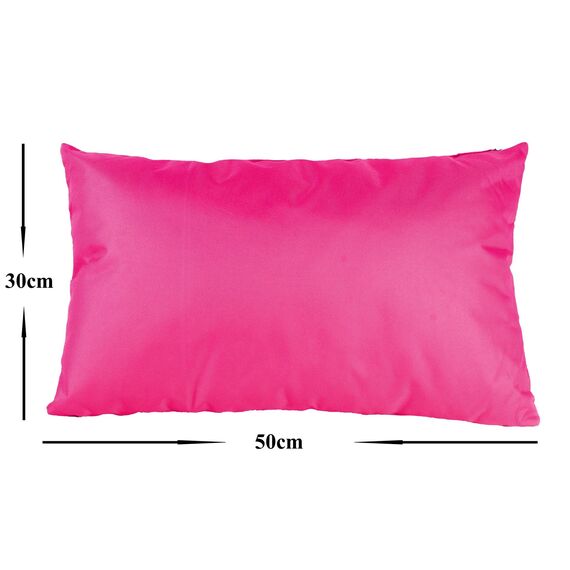 JACK Outdoor Lounge Kissen 30x50cm Dekokissen inkl. Füllung Wasserfest Sitzkissen Garten Stuhl Lotus Effekt, Farbe:Pink