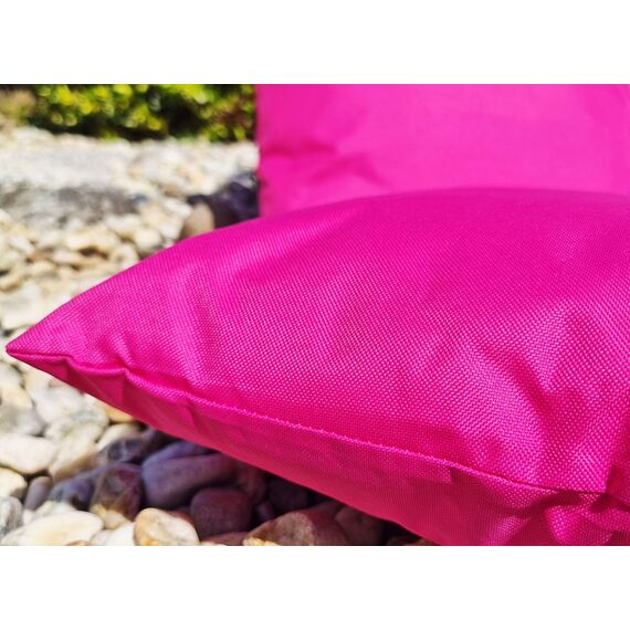 JACK Outdoor Lounge XL Kissen 40x60cm Dekokissen inkl. Füllung Wasserfest Sitzkissen Garten Stuhl Lotus Effekt, Farbe:Pink