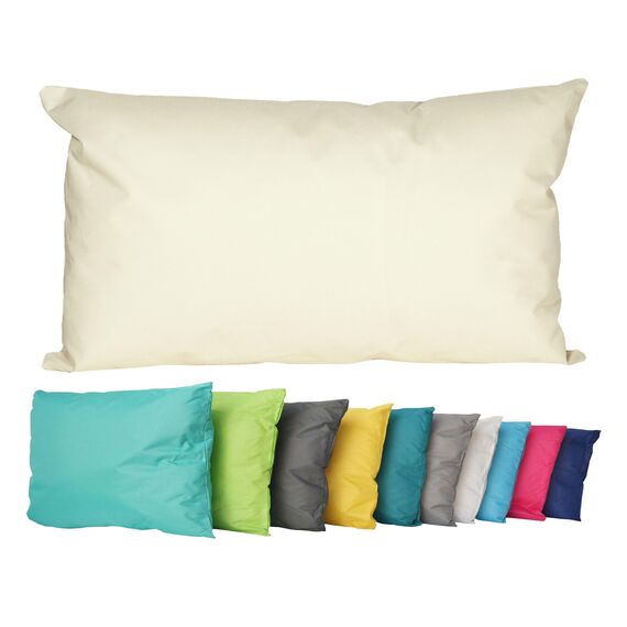 JACK Outdoor Lounge Kissen 30x50cm Dekokissen inkl. Füllung Wasserfest Sitzkissen Garten Stuhl Lotus Effekt, Farbe:Sand