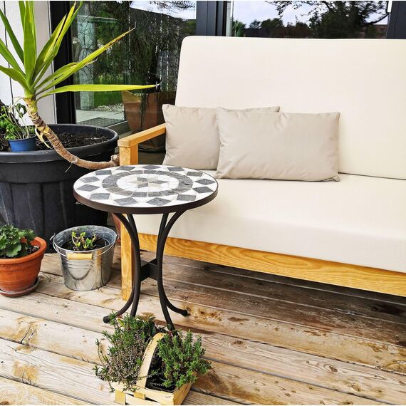 JACK Outdoor Lounge Kissen 30x50cm Dekokissen inkl. Füllung Wasserfest Sitzkissen Garten Stuhl Lotus Effekt, Farbe:Taupe