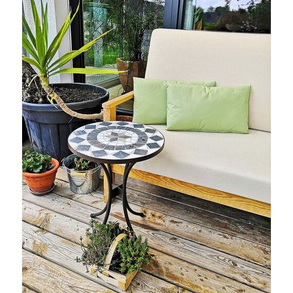 JACK Outdoor Lounge Kissen 30x50cm Dekokissen inkl. Füllung Wasserfest Sitzkissen Garten Stuhl Lotus Effekt, Farbe:Mint