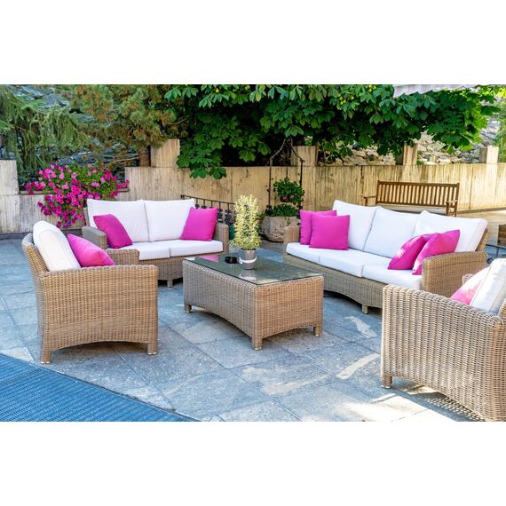 JACK Outdoor Lounge Kissen 30x50cm Dekokissen inkl. Füllung Wasserfest Sitzkissen Garten Stuhl Lotus Effekt, Farbe:Pink