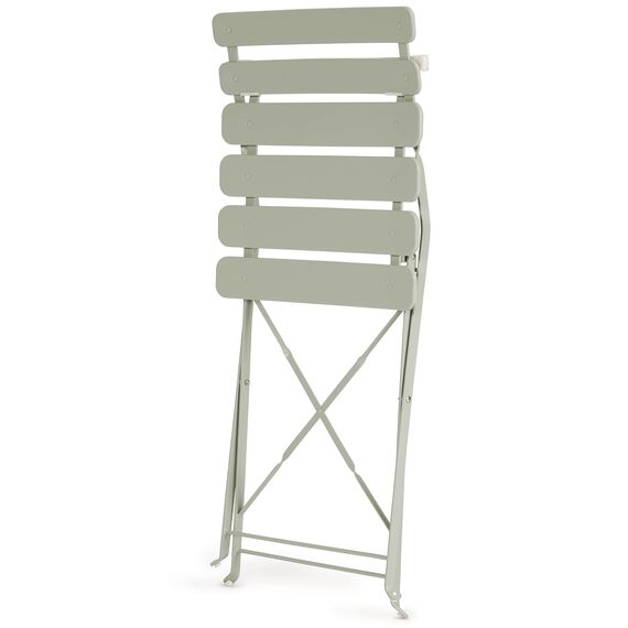 Vanage | Bistro Set Balkon | Balkonmöbel klappbar Set 3-teilig | pulverbeschichteter Stahl, wetterbeständig, Gartentisch & Stühle perfekt für Garten & kleine Balkone