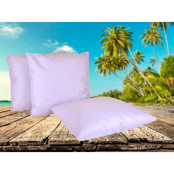 Coen Bakker Outdoor Lounge Kissen 45x45cm Dekokissen Inkl. Füllung Wasserfest Sitzkissen Garten Stuhl Lotus Effekt, Farbe:Flieder