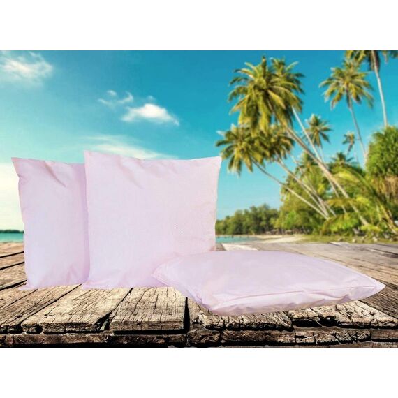 Coen Bakker Outdoor Lounge Kissen 45x45cm Dekokissen Inkl. Füllung Wasserfest Sitzkissen Garten Stuhl Lotus Effekt, Farbe:Rosa