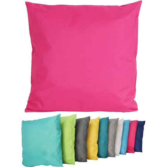 Coen Bakker Outdoor Lounge Kissen 45x45cm Dekokissen Inkl. Füllung Wasserfest Sitzkissen Garten Stuhl Lotus Effekt, Farbe:Pink