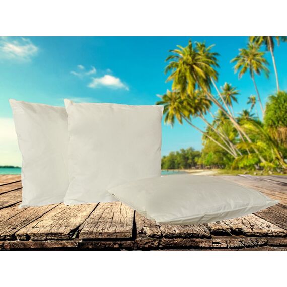 Coen Bakker Outdoor Lounge Kissen 45x45cm Dekokissen Inkl. Füllung Wasserfest Sitzkissen Garten Stuhl Lotus Effekt, Farbe:Sand