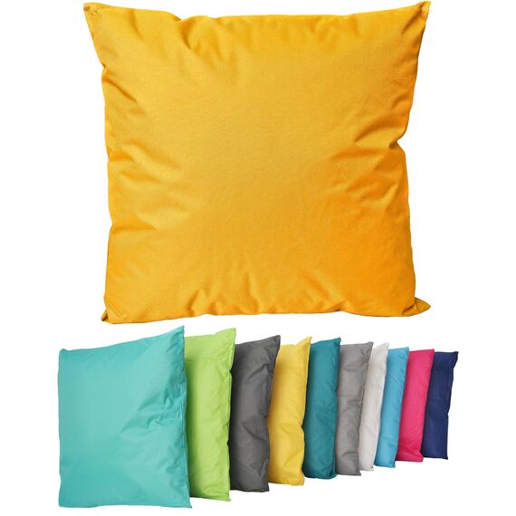 Coen Bakker Outdoor Lounge Kissen 45x45cm Dekokissen Inkl. Füllung Wasserfest Sitzkissen Garten Stuhl Lotus Effekt, Farbe:Gold