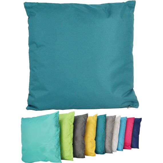 Coen Bakker Outdoor Lounge Kissen 45x45cm Dekokissen Inkl. Füllung Wasserfest Sitzkissen Garten Stuhl Lotus Effekt, Farbe:Petrol