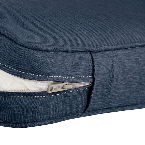 CLASSIC ACCESSORIES Montlake Wasserabweisendes Rückenkissen für Terrasse, Lounge, 58,9 x 55,9 x 10,2 cm, Indigoblau, für den Außenbereich