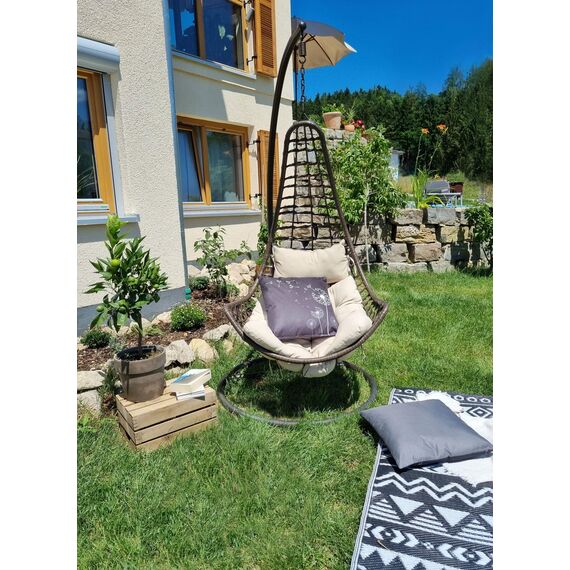 JACK Outdoor Lounge Kissen 45x45cm Motiv Dekokissen inkl. Füllung Wasserfest Sitzkissen Garten Stuhl, Farbe:Pusteblume