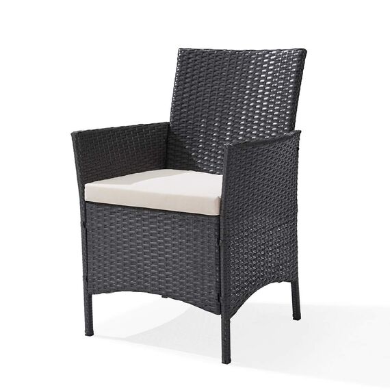 SVITA Brooklyn Gartenmöbel Poly Rattan Sitzgruppe Essgruppe Set Sofa-Garnitur Lounge Braun, Grau oder Schwarz (Grau)