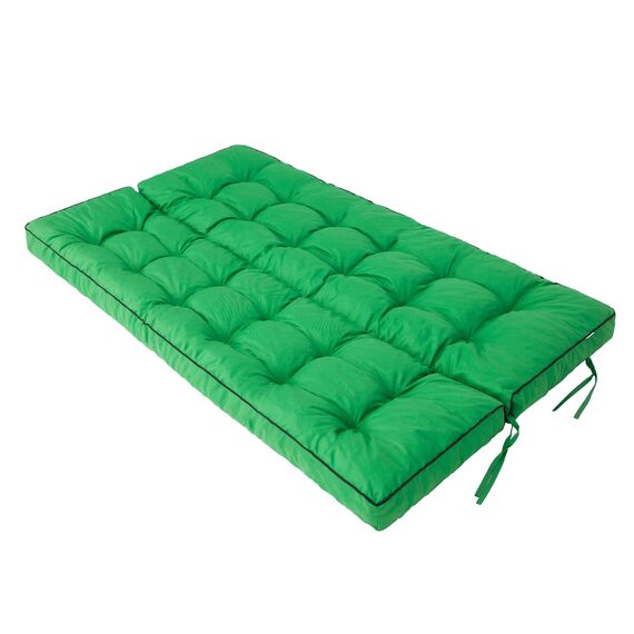 PillowPrim Grün Hollywoodschaukel Sitzkissen, 150 cm Gartenschaukel Sitzbank, Komfort Polster mit Rückenlehne, Ideal für Eckbänke und Sitztruhnen
