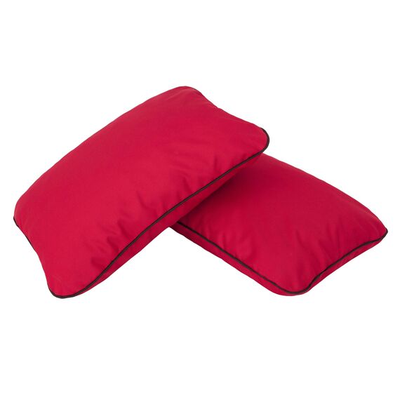 PillowPrim Rot Sitzauflage für Hollywoodschaukel, 150 cm Gartenschaukelkissen, Komfortable Bankauflage mit Rückenlehne, Passend für Rattanmöbel