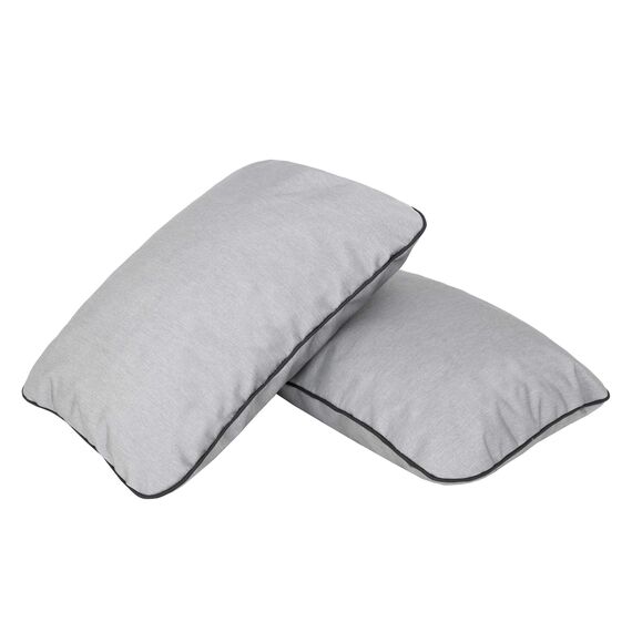 PillowPrim Asche Sitzkissen für Hollywoodschaukel, Komfortable Gartenschaukel Auflage 180 cm, Sitzbank mit Rückenlehne, Polster für Lounge