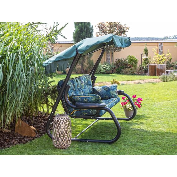 PillowPrim Kissen für Hollywoodschaukel, Gartenschaukelkissen Sitzbank mit Rückenlehne, sitzbreite 180 cm