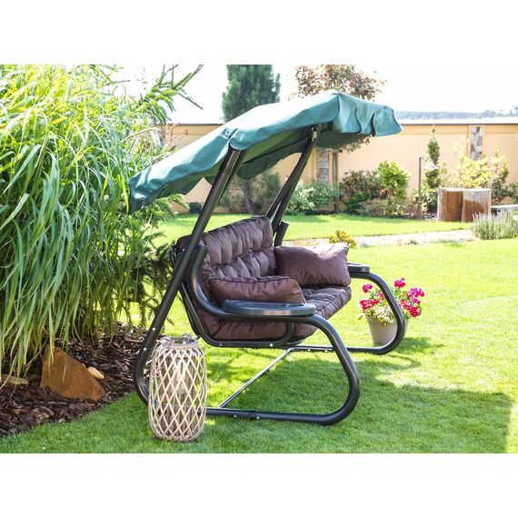 PillowPrim Kissen für Hollywoodschaukel, Gartenschaukelkissen Sitzbank mit Rückenlehne, sitzbreite 150 cm