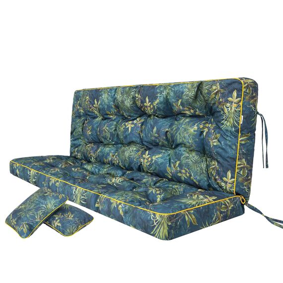 PillowPrim Kissen für Hollywoodschaukel, Gartenschaukelkissen Sitzbank mit Rückenlehne, sitzbreite 150 cm