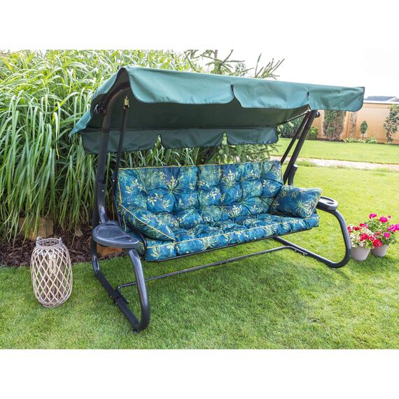 PillowPrim Kissen für Hollywoodschaukel, Gartenschaukelkissen Sitzbank mit Rückenlehne, sitzbreite 150 cm