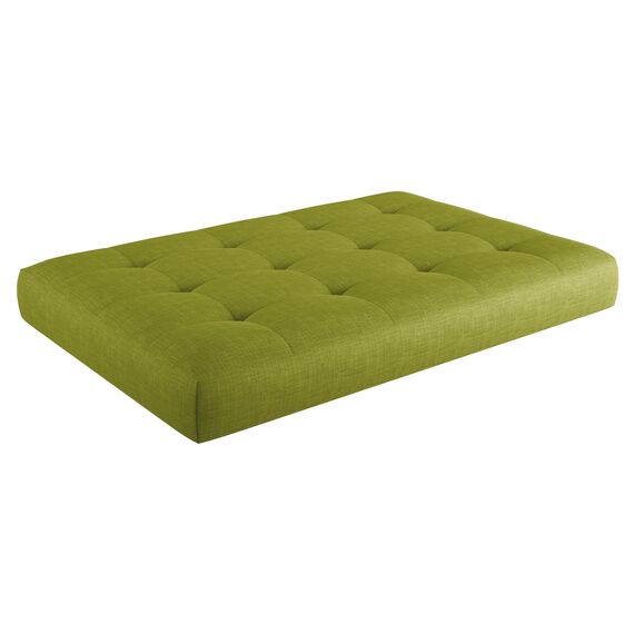sunnypillow Palettenkissen für Gartenmöbel - Sitzkissen 120x60x15 cm - Palettenauflage für Palettensofa - Palettenpolster, Sitzpolster für Palettenmöbel - Gesteppte Kissen mit Knöpfen - Grün