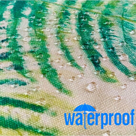 HUASHUZI Outdoor Kissen Wetterfest Kissenbezug Balkon Kissen deko Tropische Grüne Sommer palmenblätter 4er Set 45x45cm gartenmöbel Kissenbezüge Kissenhülle