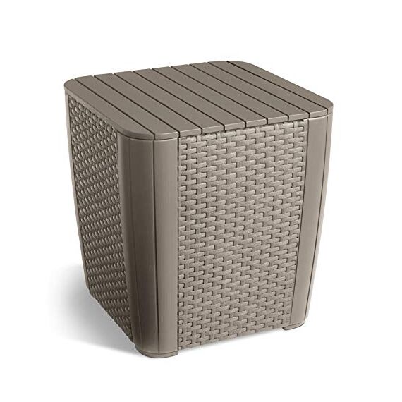 Keter Iowa Gartenmöbel Balkonset Cappuccino mit Sandkissen, 247855