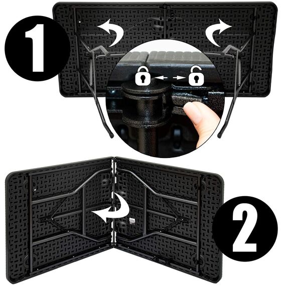 AMANKA 150kg Garten Sitzgruppe 180 cm Tisch Rattan-Optik Wetterfest Gartenmöbel Set mit 6 Stühlen