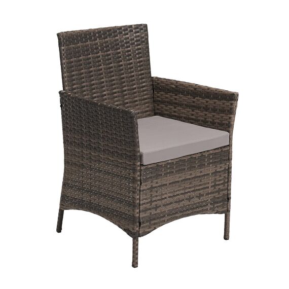 SVITA Brooklyn Gartenmöbel Poly Rattan Sitzgruppe Essgruppe Set Sofa-Garnitur Lounge Braun