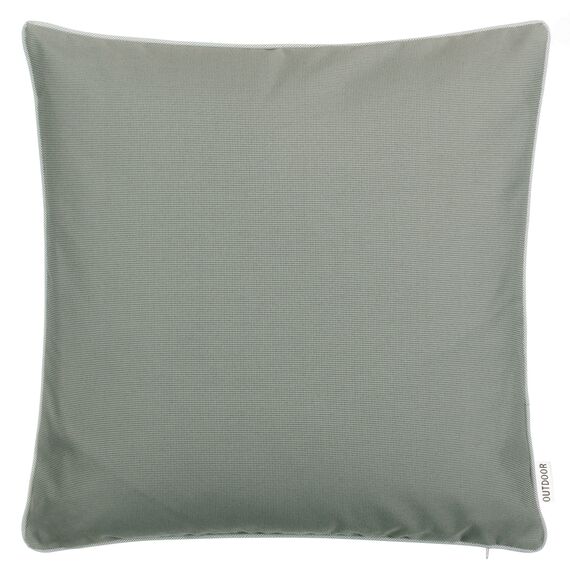 Brandsseller Outdoor Kissen 45x45 cm – Wetterfeste Zierkissen mit Paspel – Wasserabweisende Gartenkissen & Dekokissen für draußen – Sofakissen für Balkon & Terrasse – Taupe