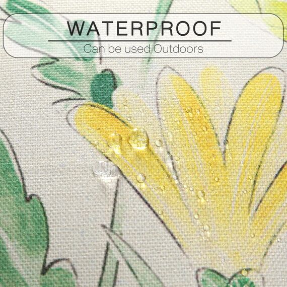 Artscope wasserdichte Kissenbezugen, 4er Set Frühling - Blume Schmetterling Libelle Kissenhülle Atmungsaktiv Kissen Fall für Outdoor Balkon Terrasse Patio Garten Bauernhaus Dekor 45x45CM