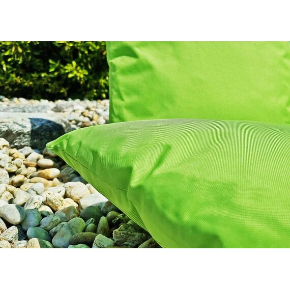 JACK Outdoor Lounge XL Kissen 40x60cm Dekokissen inkl. Füllung Wasserfest Sitzkissen Garten Stuhl Lotus Effekt, Farbe:Grün
