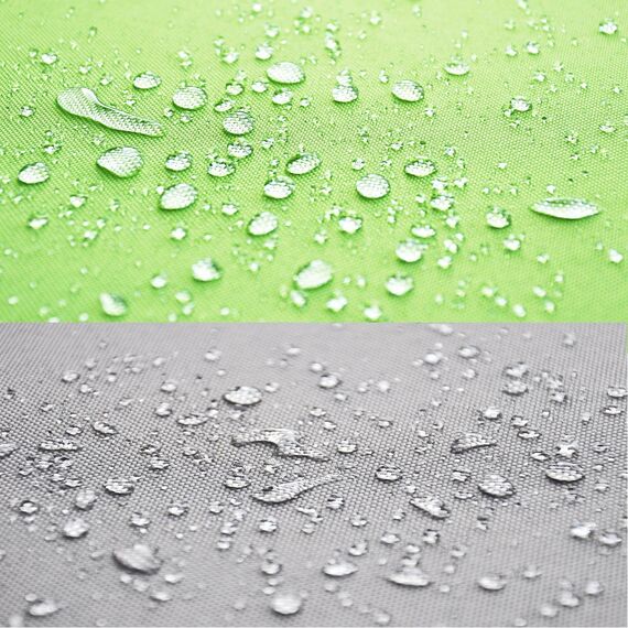 JACK 2-farbiges Wende Outdoor Lounge Kissen 45x45cm Dekokissen inkl. Füllung Wasserfest Sitzkissen Garten Stuhl Lotus Effekt, Farbe:Grau - Grün