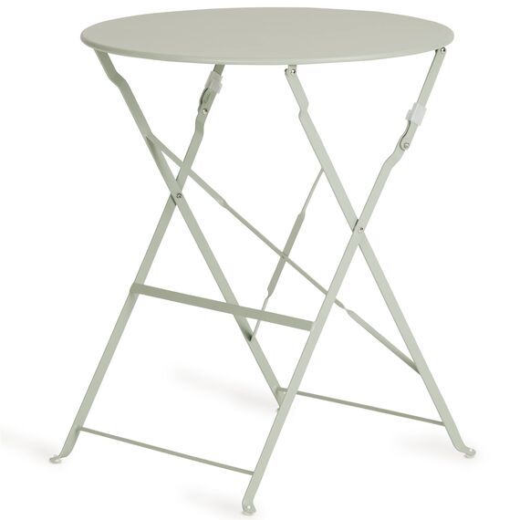 Vanage | Bistro Set Balkon | Balkonmöbel klappbar Set 3-teilig | pulverbeschichteter Stahl, wetterbeständig, Gartentisch & Stühle perfekt für Garten & kleine Balkone