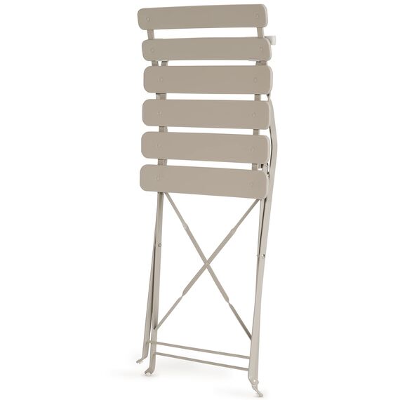 Vanage | Bistro Set Balkon | Balkonmöbel klappbar Set 3-teilig | pulverbeschichteter Stahl, wetterbeständig, Gartentisch & Stühle perfekt für Garten & kleine Balkone