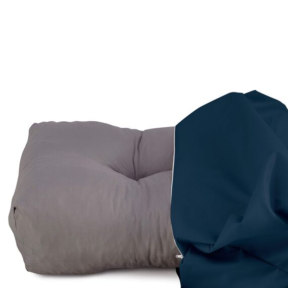 Spatium Palettenkissen Set abnehmbar Bezug wasserdicht gesteppt Palettenauflage Palettenpolster Palettensofa Palettenmöbel Dunkelblau 3er Set