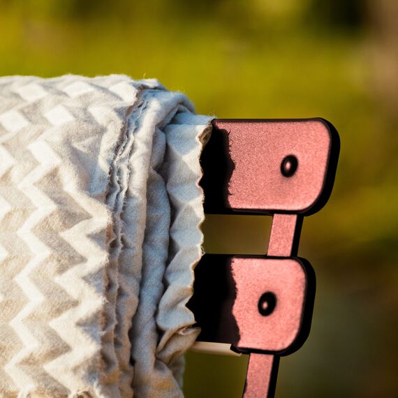 Vanage | Bistro Set Balkon | Balkonmöbel klappbar Set 3-teilig | pulverbeschichteter Stahl, wetterbeständig, Gartentisch & Stühle perfekt für Garten & kleine Balkone