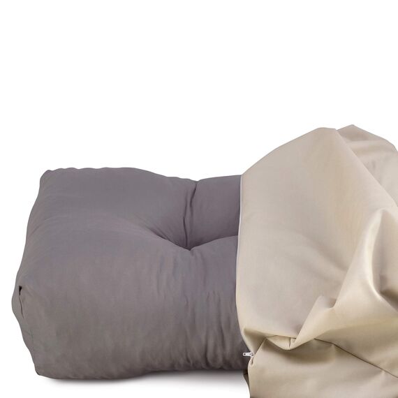 Spatium Palettenkissen Set abnehmbar Bezug wasserdicht gesteppt Palettenauflage Palettenpolster Palettensofa Palettenmöbel Beige 7er Set