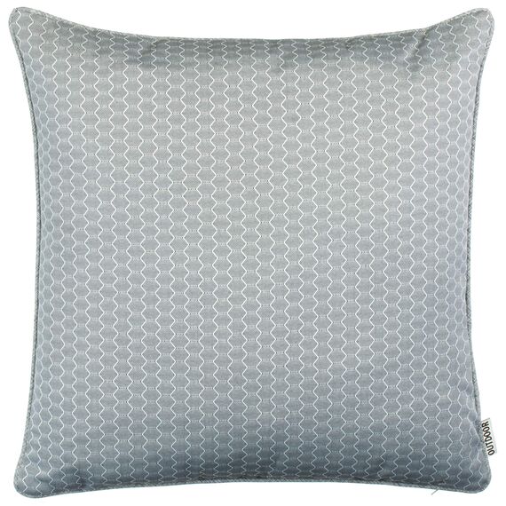 Brandsseller Outdoor Kissen 45 x 45 cm – Wetterfeste Zierkissen mit Paspel in Wabenstruktur – Wasserabweisende Gartenkissen & Dekokissen für draußen – Sofakissen für Balkon & Terrasse - Hellgrau