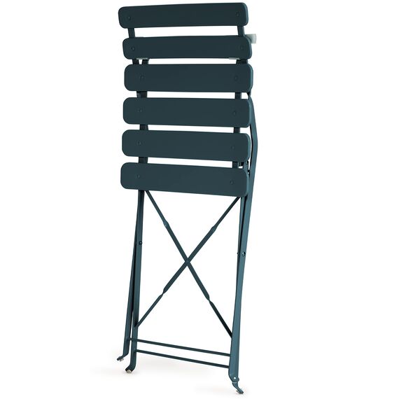 Vanage | Bistro Set Balkon | Balkonmöbel klappbar Set 3-teilig | pulverbeschichteter Stahl, wetterbeständig, Gartentisch & Stühle perfekt für Garten & kleine Balkone