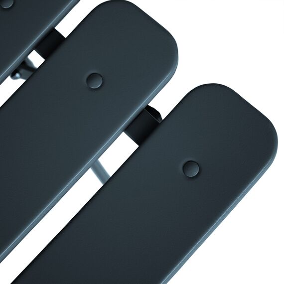 Vanage | Bistro Set Balkon | Balkonmöbel klappbar Set 3-teilig | pulverbeschichteter Stahl, wetterbeständig, Gartentisch & Stühle perfekt für Garten & kleine Balkone